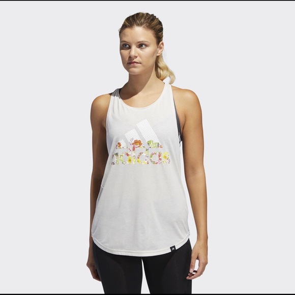 Adidas Floral Essential Tank - Picture 7 of 15